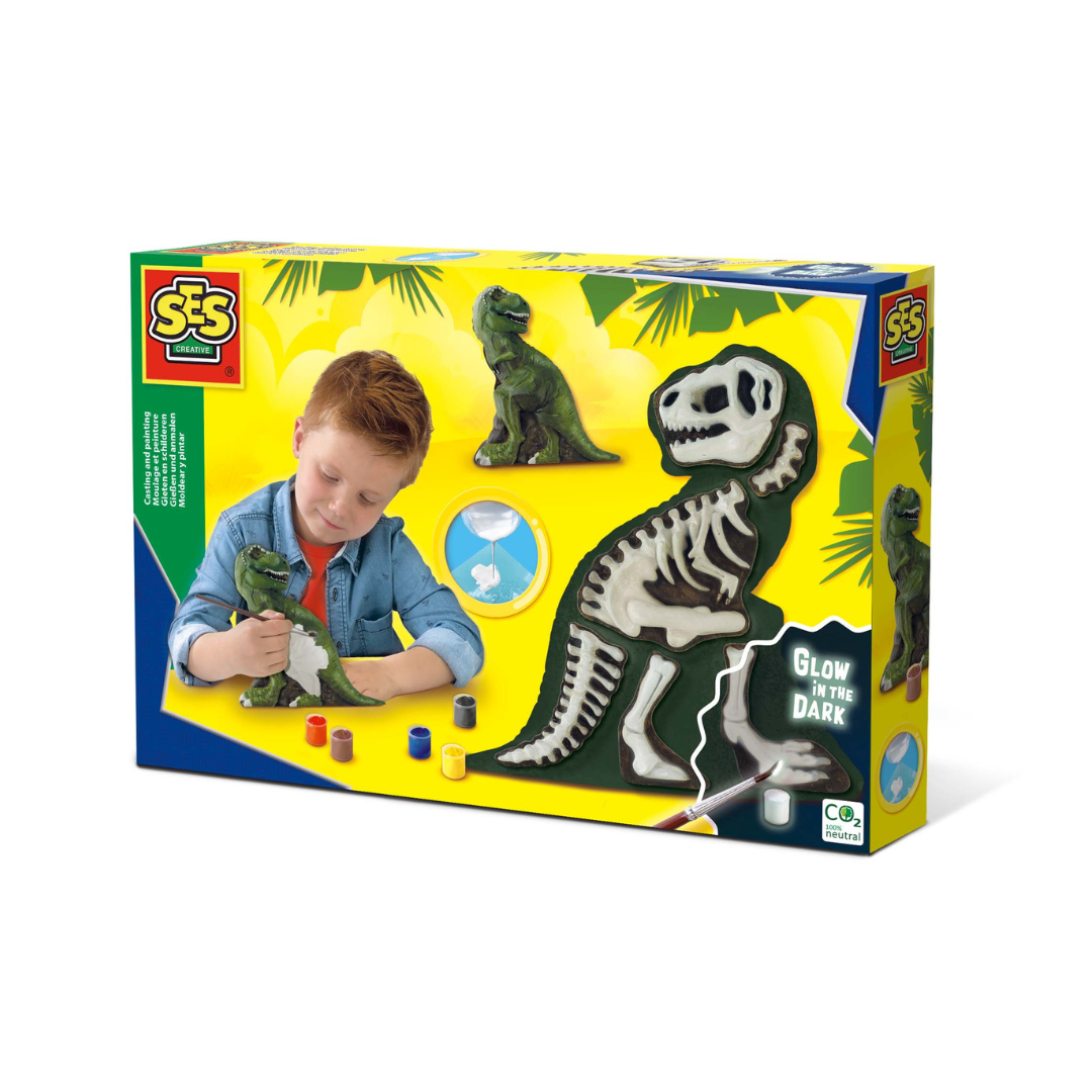 SES – Moulage et peinture – T-Rex avec squelette