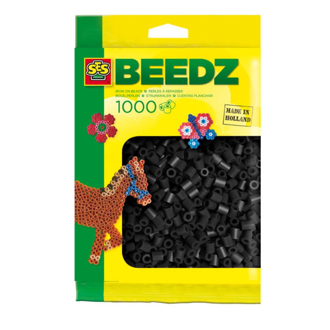 SES Creative - 1000 Perles à repasser (Noir)