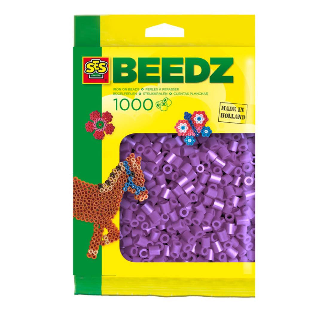 SES Creative - 1000 Perles à repasser (Mauve)