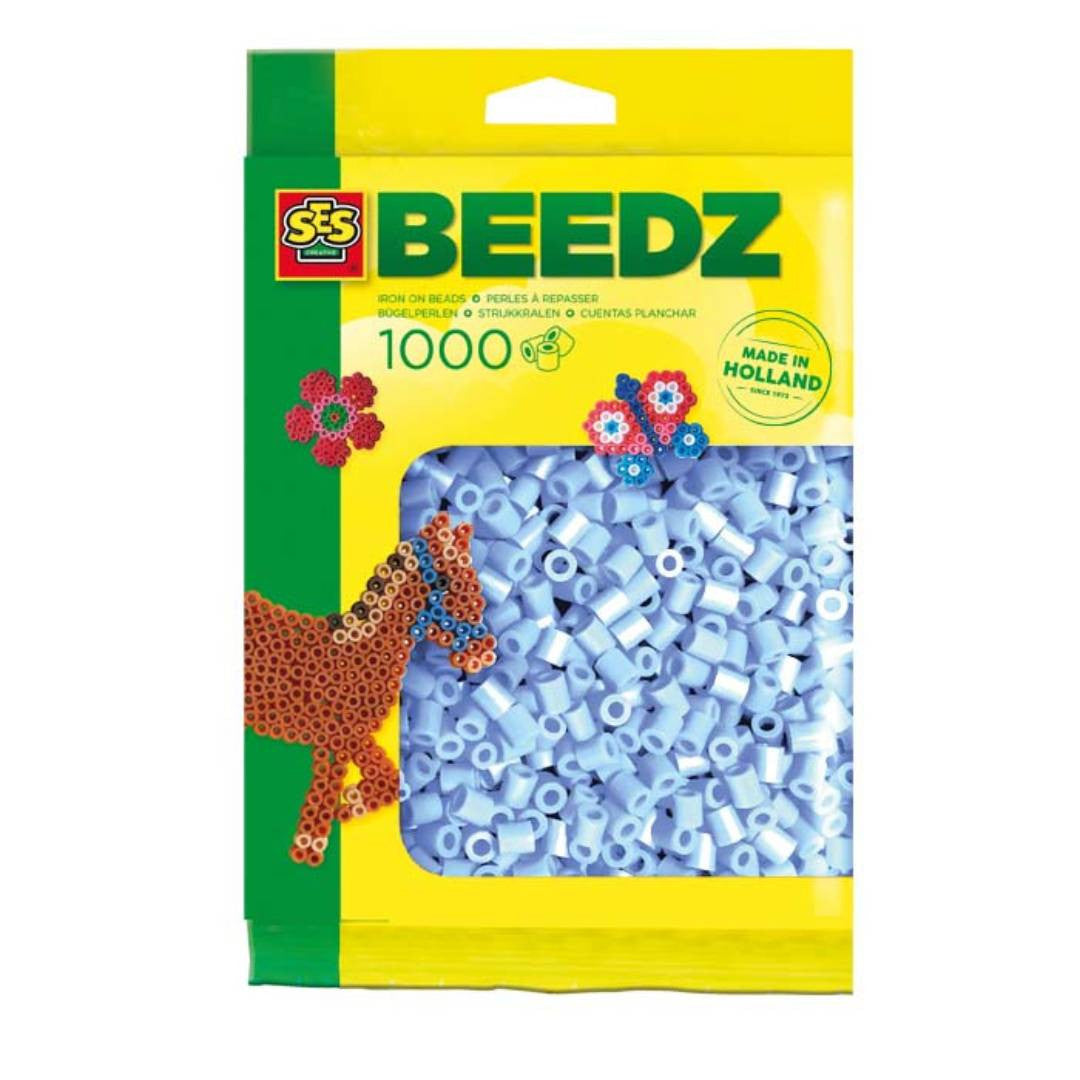 SES Creative - 1000 Perles à repasser (Bleu Clair)