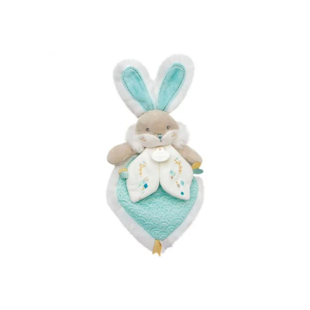 Doudou & Compagnie : Doudou Lapin - 20 cm - Vert Amande - Cadeau De Naissance