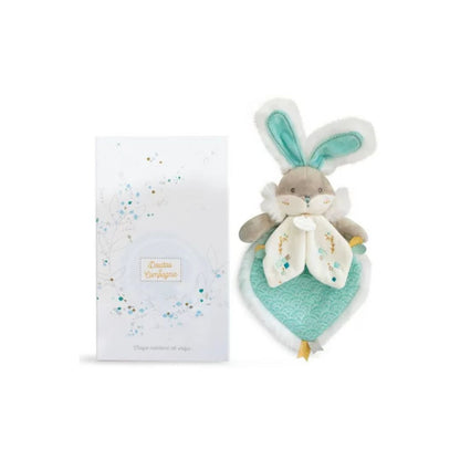 Doudou & Compagnie : Doudou Lapin - 20 cm - Vert Amande - Cadeau De Naissance