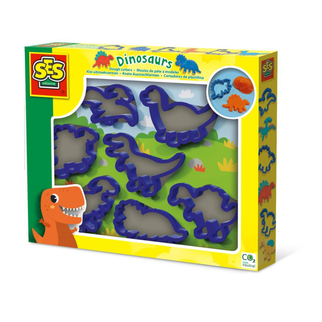 SES Creative - Moules de pâte à modeler – Dinosaures