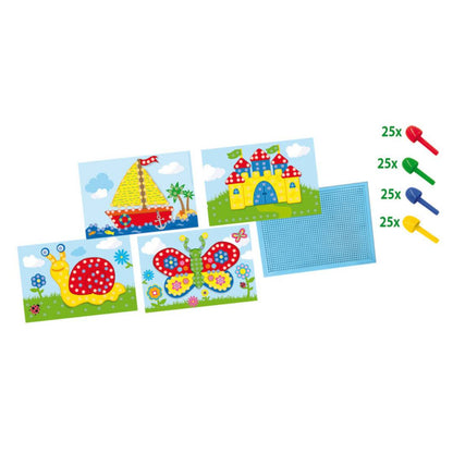SES Creative - Tableau mosaïque avec cartes
