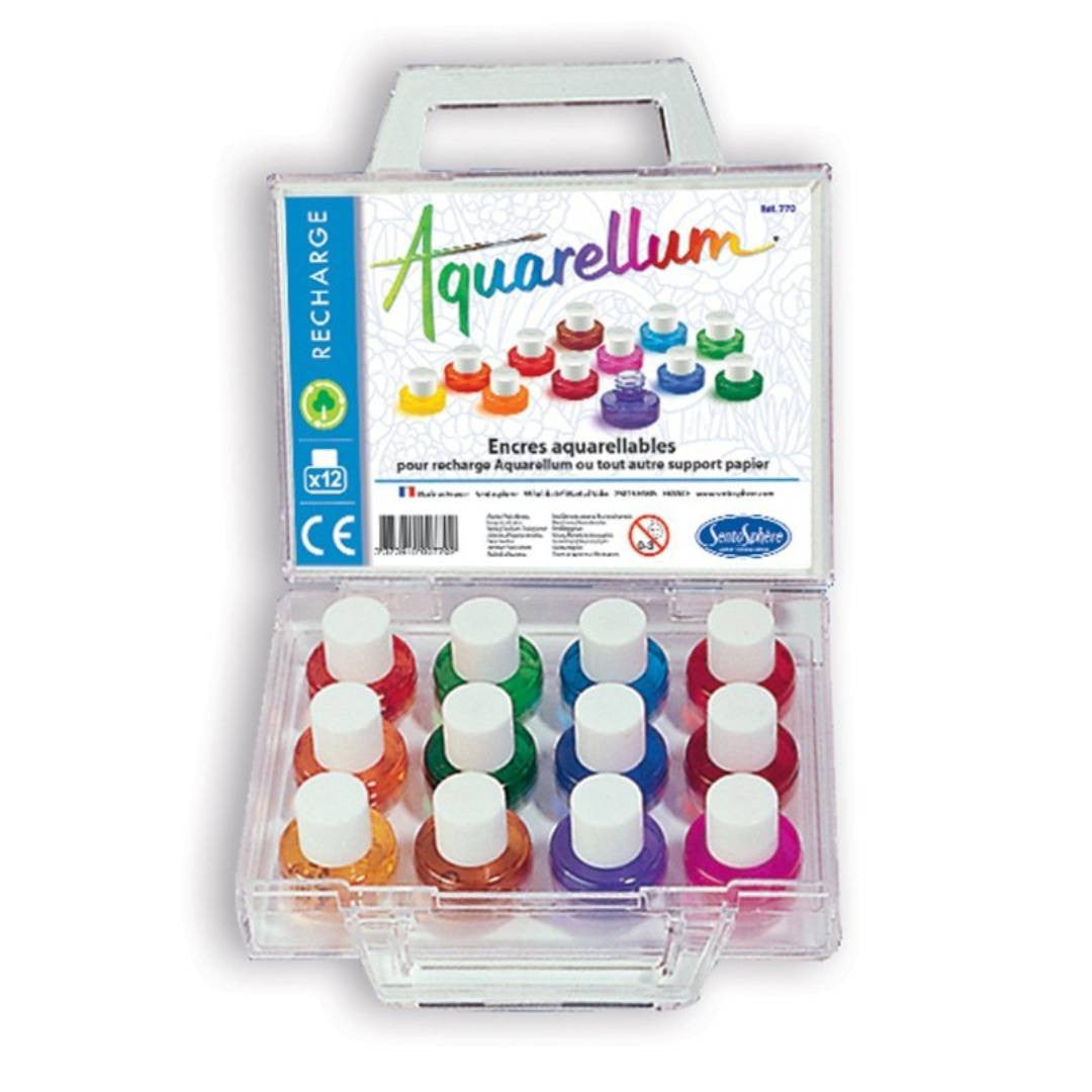 Sentosphère - Valisette Aquarellum 12 encres