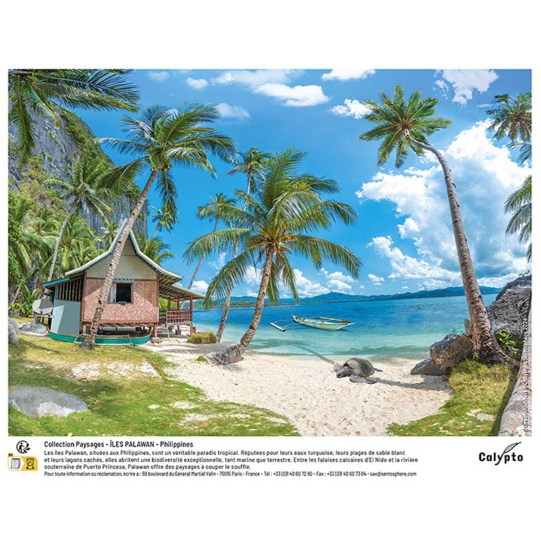 Sentosphère - PUZZLE 1000 pièces - Plage tropicale Palawan - Philippines