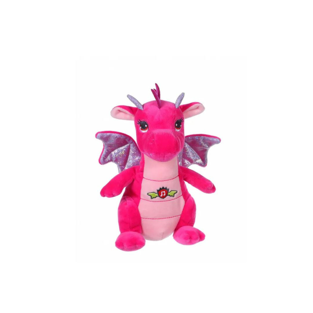 Gipsy Toys - Dragon sonore 20 cm Rose- Peluche pour Enfant