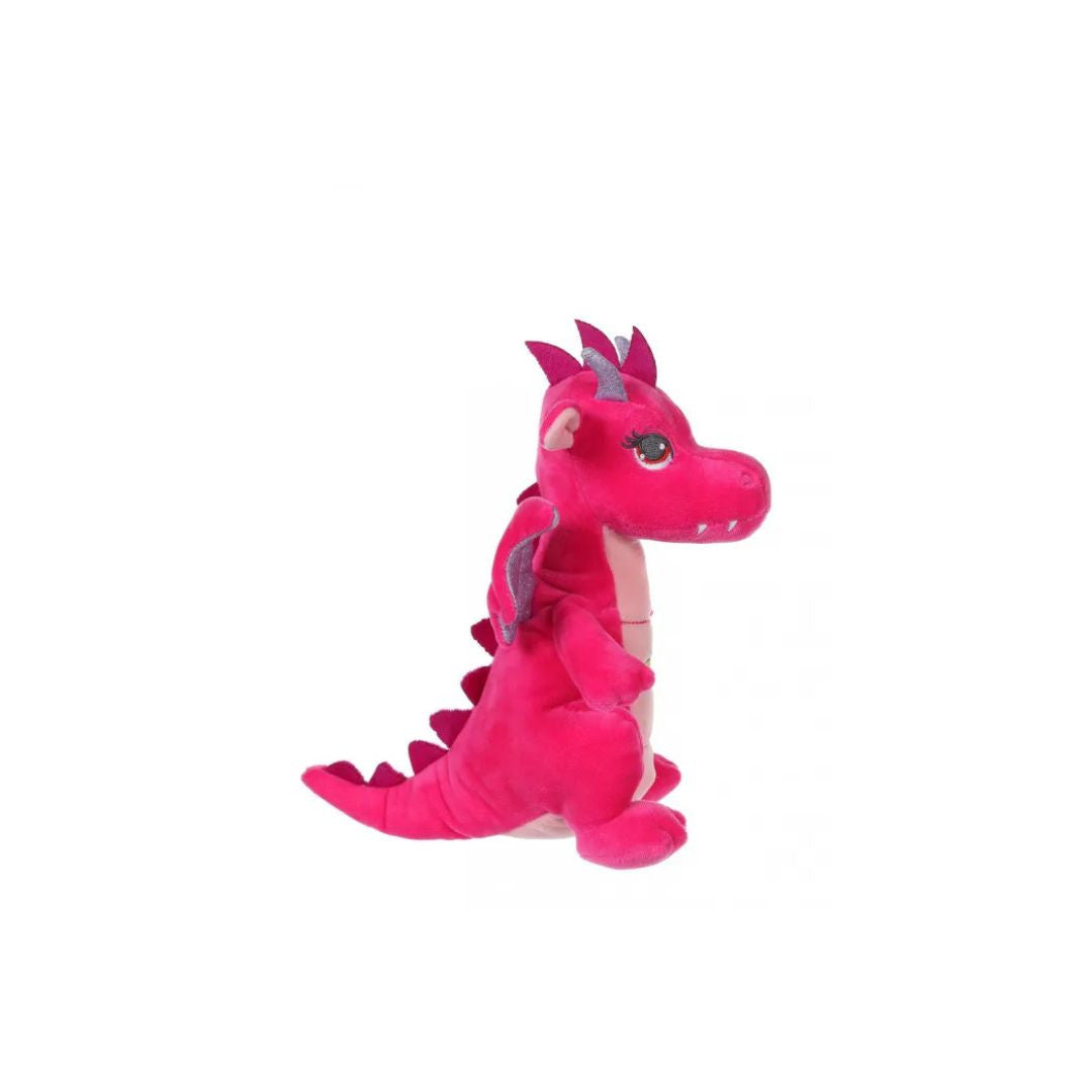 Gipsy Toys - Dragon sonore 20 cm Rose- Peluche pour Enfant