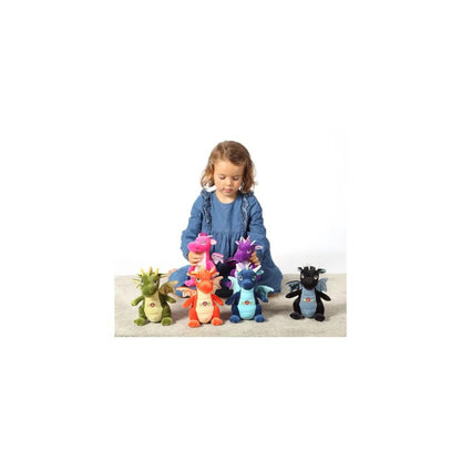 Gipsy Toys - Dragon sonore 20 cm Bleu - Peluche pour Enfant