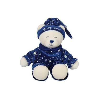 Gipsy Toys - Glow in The Dark - Baby Bear - Peluche pour Enfant Brille dans la Nuit (Bleu) - 24 cm