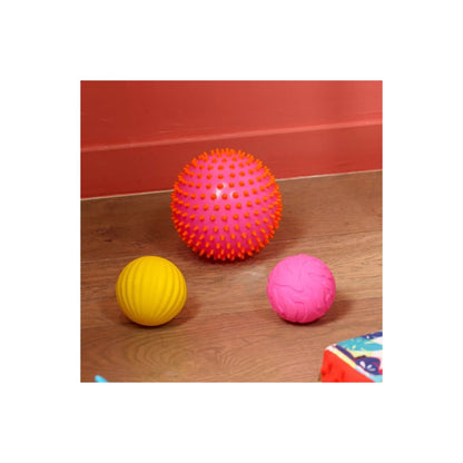 Ludi - 3 Balles Sensorielles - Roses